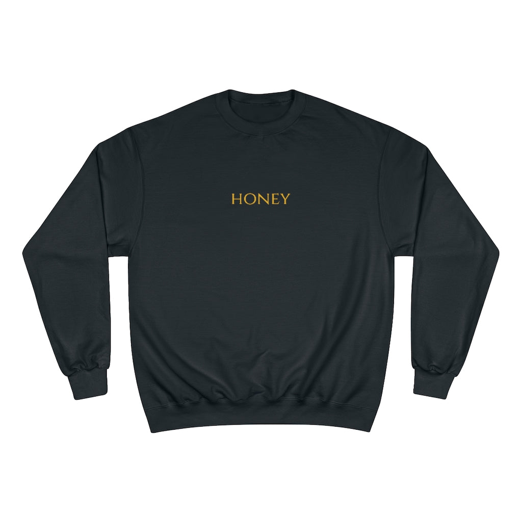 Honey crew cheap neck pullover sweatshirt